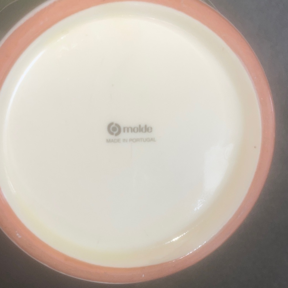 Molde Ceramic Vase with Peach Rim - Picture 3 of 5